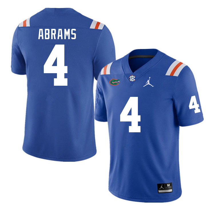 #4 TJ Abrams Florida Gators College Football Jerseys Stitched Sale-Black - Click Image to Close